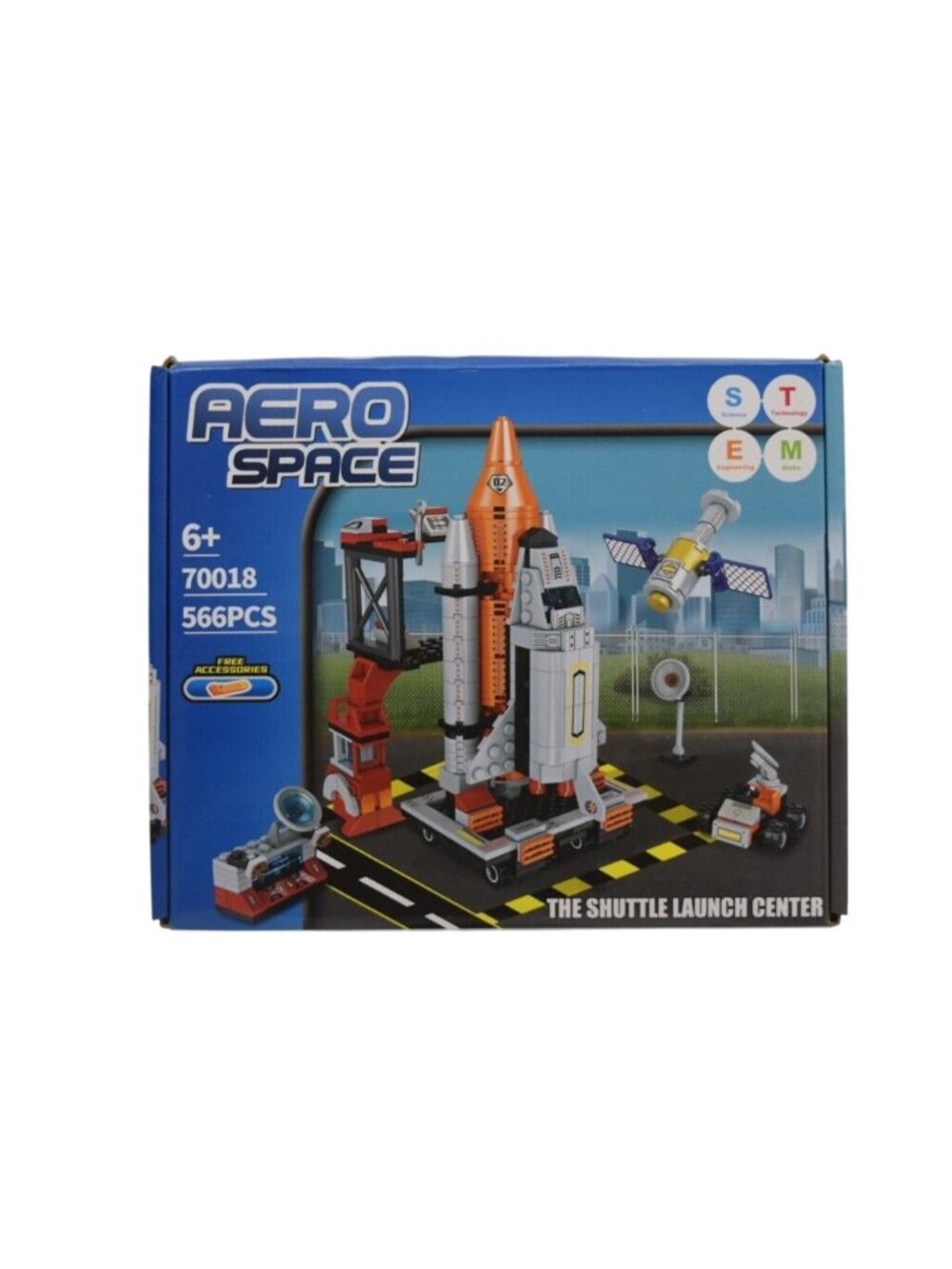 Aero Space STEM Shuttle Launch Center 70018 Building Toy Set 566 Pc Brand New